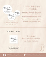 Small Business Thank You Sticker | Boho Business Package Sticker