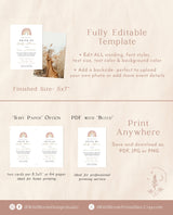 Rainbow Drive By Baby Shower Invitation | Gender Neutral Shower Invite