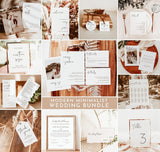 Minimalist Wedding Bundle Template | Editable Minimalist Wedding Templates