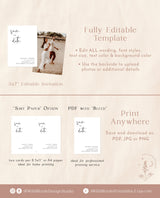 Photo Save the Date Template | Minimalist Save the Date Template