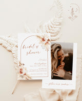 Bohemian Bridal Shower Invitation | Minimalist Bridal Shower Invite