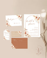 Bohemian Bridal Shower Invite | Minimalist Bridal Shower Bundle