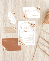 Bohemian Bridal Shower Invite | Minimalist Bridal Shower Bundle
