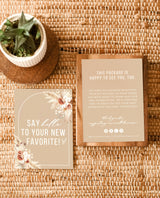 Boho Small Business Thank You Card | Pampas Grass Thank You Card Template