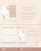 Boho Small Business Thank You Card | Pampas Grass Thank You Card Template