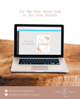 Burnt Orange Welcome Sign Template | Terracotta Wedding Welcome Poster