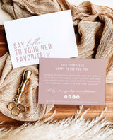 Minimalist Small Business Thank You Card | Boho Boutique Thank You Template