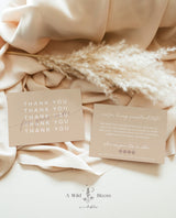 Beige Small Business Thank You Card | Boho Boutique Thank You Template