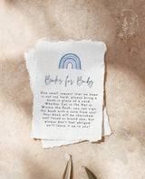 Rainbow Books for Baby Card | Book Request Insert Template