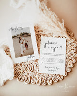 Photo Wedding Announcement | Photo Elopement Announcement