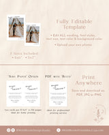 Photo Wedding Announcement | Modern Photo Elopement Announcement
