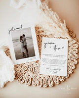 Photo Wedding Announcement | Photo Elopement Announcement