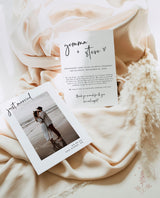 Photo Wedding Announcement | Photo Elopement Announcement