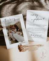 Photo Wedding Announcement | Photo Elopement Announcement