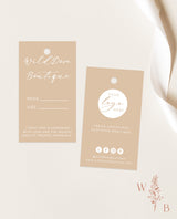 Boho Small Business Hang Tag | Boutique Clothing Tag Template