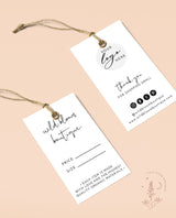 Boho Small Business Hang Tag | Boutique Clothing Tag Template