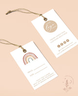 Boho Small Business Hang Tag | Boutique Clothing Tag Template