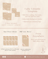 Boho Earring Card Template | Pampas Grass Earring Cards