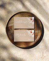 Modern Beige Place Card Template | Minimalist Place Cards