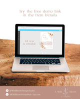 Pampas Grass Wedding Program | Desert Wedding Program