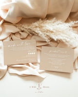 Beige Thank You Card | Made with Love Product Care