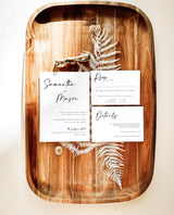 Minimalist Wedding Invitation Suite | Modern Minimalist Wedding Invite