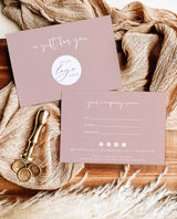 Boho Small Business Gift Certificate | Mauve Gift Card Template