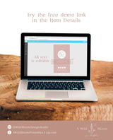 Boho Small Business Hang Tag | Mauve Boutique Clothing Tag Template