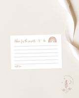 Rainbow Advice for Parents Card Shower | Advice for Mommy