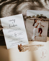 Minimalist Wedding Invitation Template | Editable Minimalist Wedding Invite
