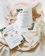 Tropical Bachelorette Party Invitation | Tropical Bachelorette Itinerary