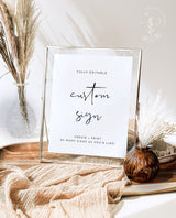 Minimalist Wedding Sign Template | Customizable Wedding Signage