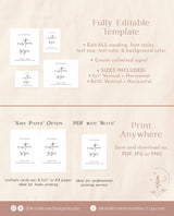 Minimalist Wedding Sign Template | Customizable Wedding Signage