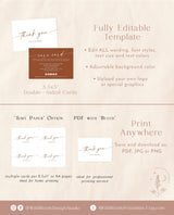 Terracotta Small Business Thank You Card | Boutique Care Card Template
