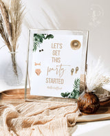 Tropical Bachelorette Party Sign | Beach Bachelorette Party Sign