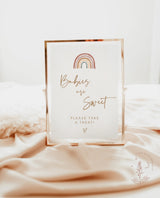 Babies Are Sweet Shower Sign | Rainbow Baby Shower Sign