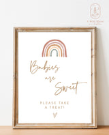 Babies Are Sweet Shower Sign | Rainbow Baby Shower Sign
