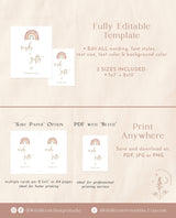 Cards and Gifts Shower Sign | Rainbow Baby Shower Sign