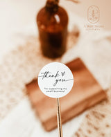 Small Business Thank You Sticker | Boho Business Package Sticker
