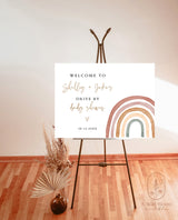 Drive By Shower Welcome Sign | Rainbow Baby Shower Welcome Sign