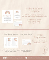 Rainbow Time Capsule Sign | Rainbow Baby Shower
