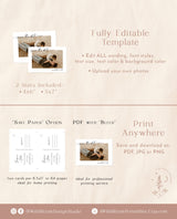 Photo Save the Date Postcard Template | Polaroid Save the Date Invite