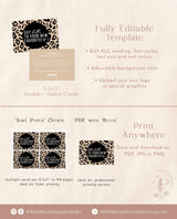 Leopard Print Small Business Thank You Card | Animal Print Thank You Card Template