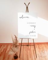 Minimalist Wedding Welcome Sign | Editable Welcome Sign Template