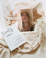 Minimalist Birthday Party Invite | Boho Birthday Invite