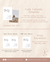 Minimalist Birthday Party Invite | Boho Birthday Invite