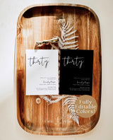 Minimalist Birthday Party Invite | Boho Birthday Invite