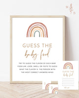 Guess the Baby Food Game | Rainbow Baby Shower Game
