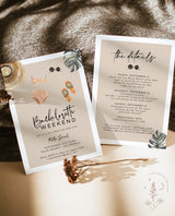 Tropical Bachelorette Party Invite | Pam Springs Bachelorette Party