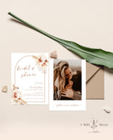Bohemian Bridal Shower Invitation | Minimalist Bridal Shower Invite